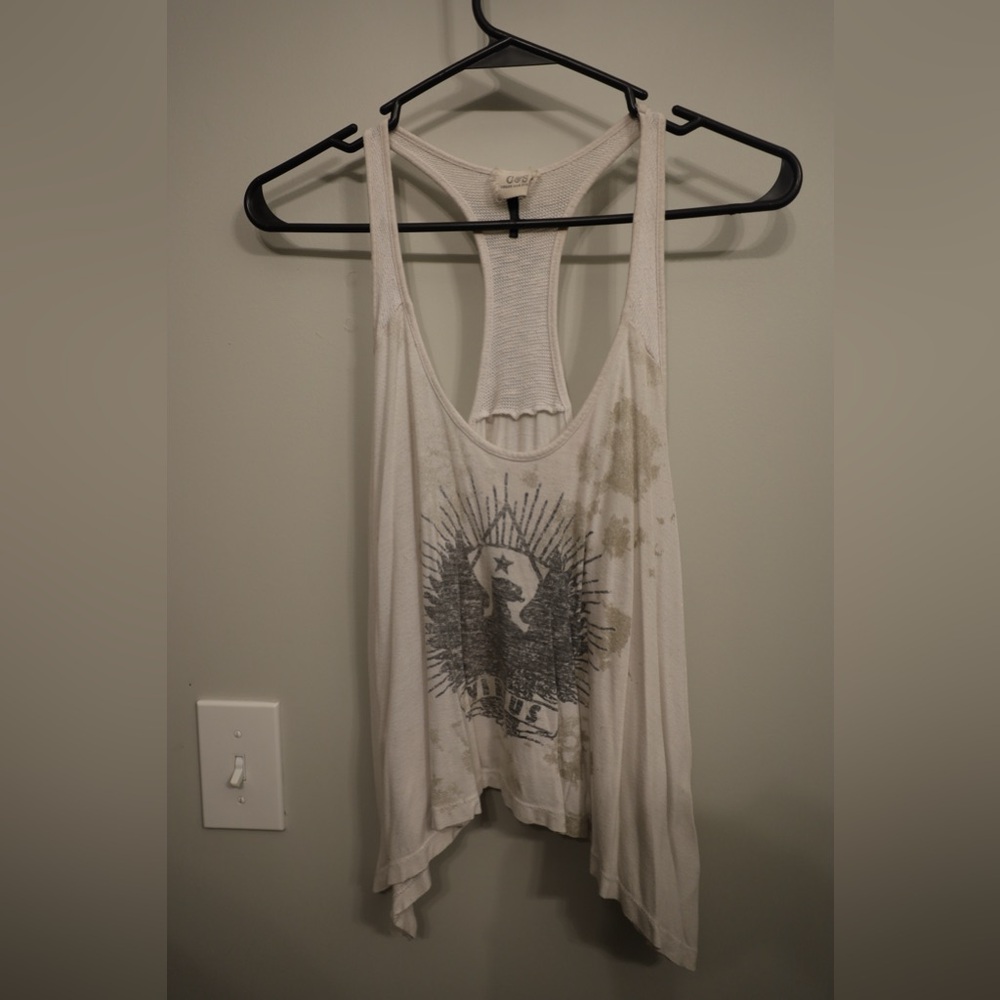Medium white tank top